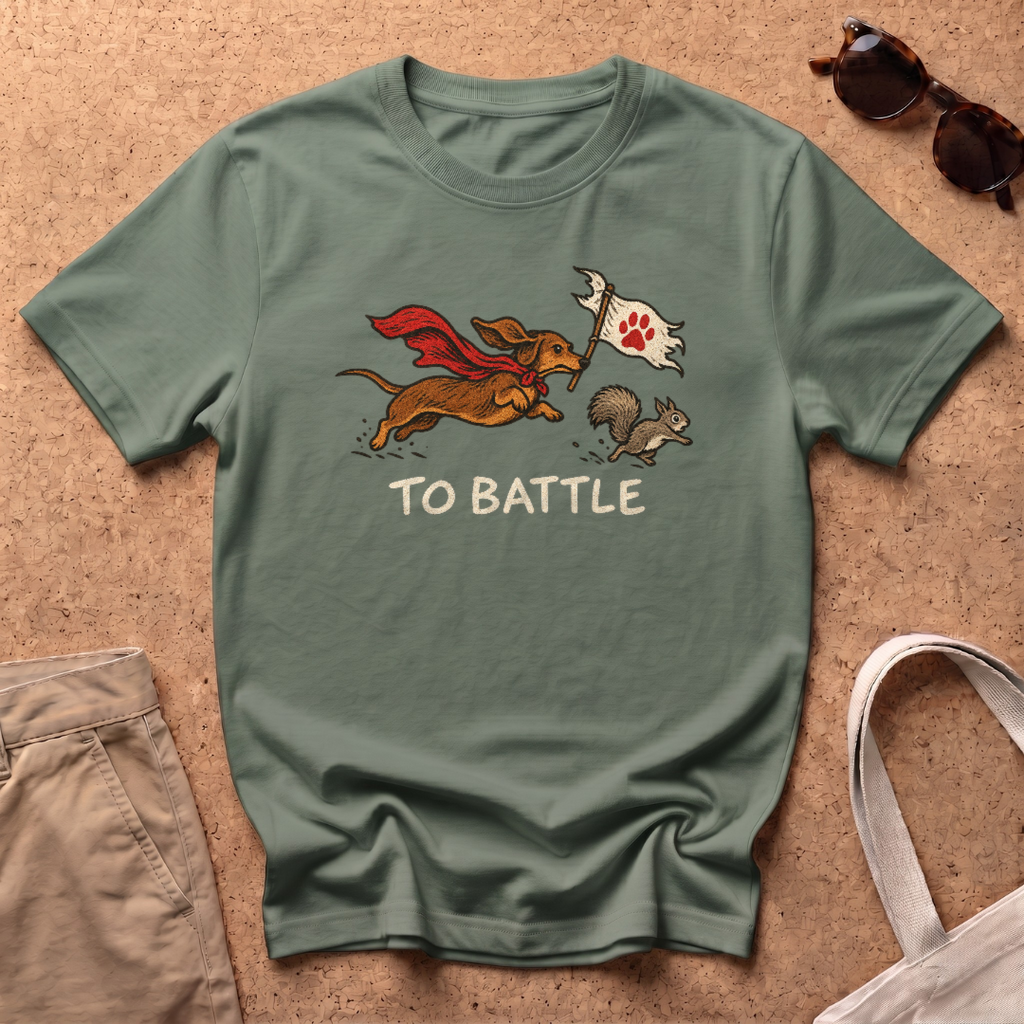 To Battle T-Shirt - Military Green
