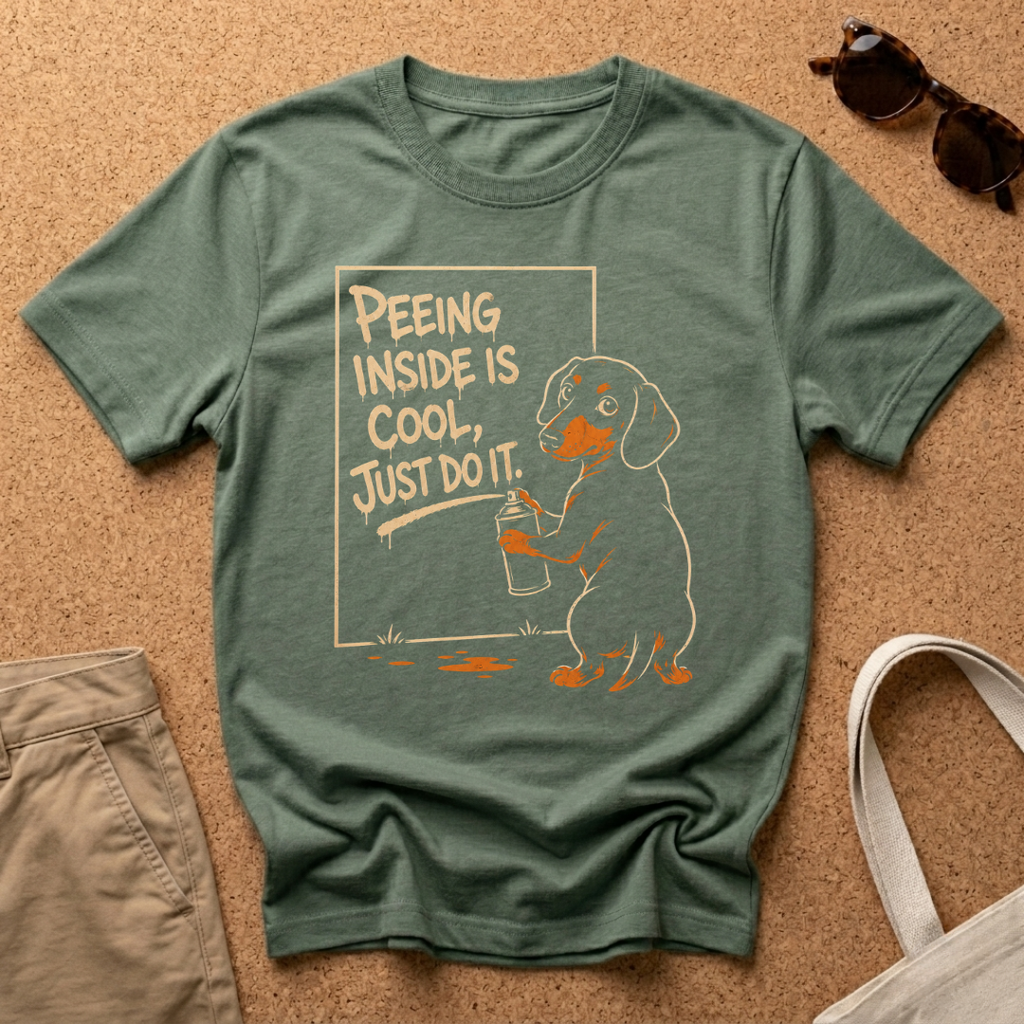 Peeing Inside Graffiti T-Shirt