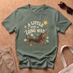 Long Way Dachshund T-Shirt - Military Green