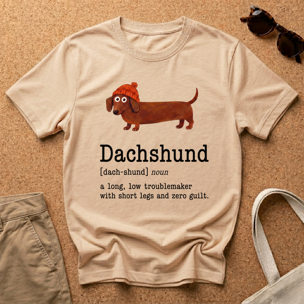 Dachshund Description Beanie T-Shirt
