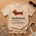 Dachshund Description Beanie T-Shirt