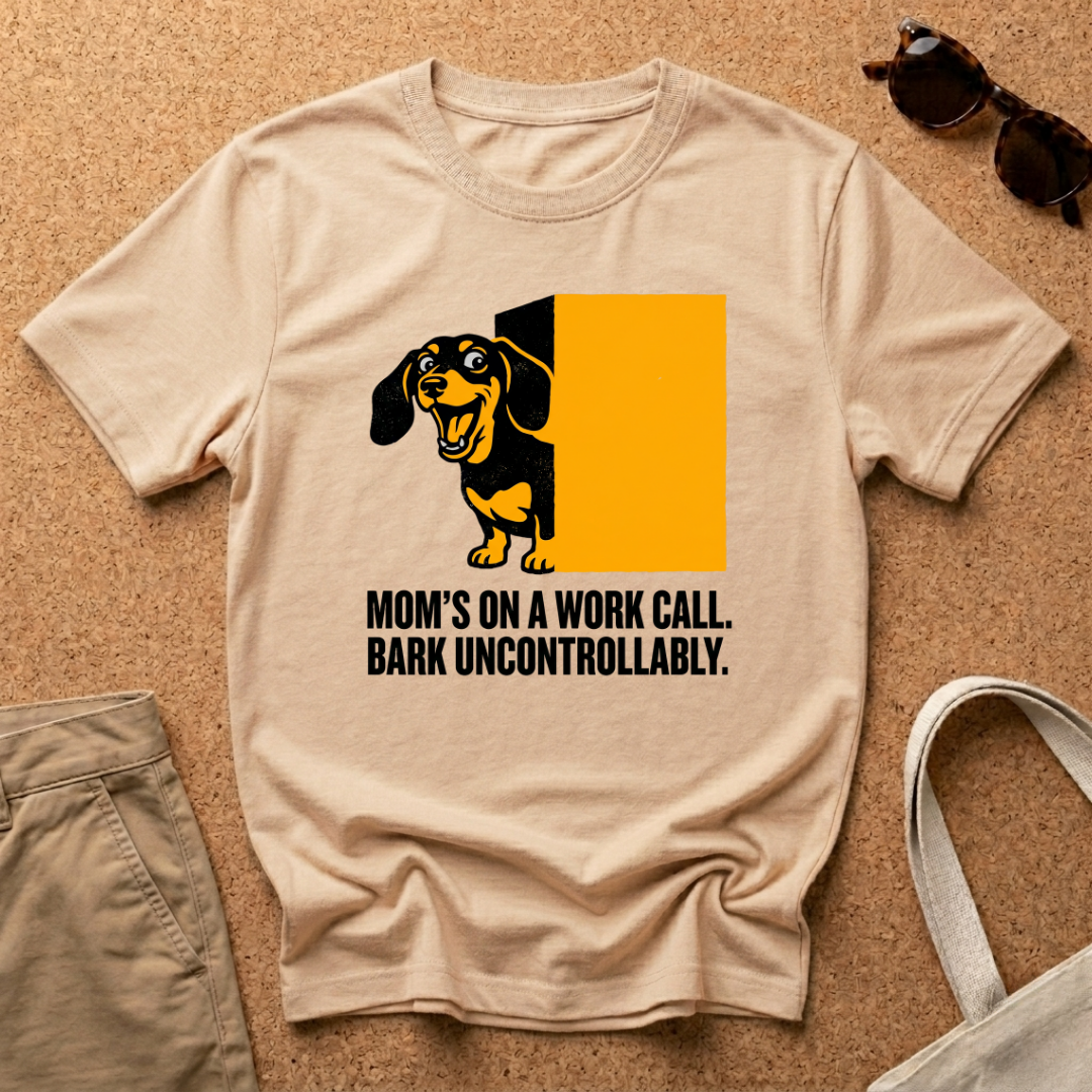 Orange Block Bark T-Shirt