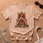 Dachshund Throne T-Shirt - Natural