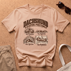 Dachshunds Sleeping T-Shirt - Natural