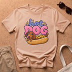 Hot Dog Cute T-Shirt - Natural
