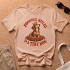 Ruled Tiny Dog T-Shirt - Natural