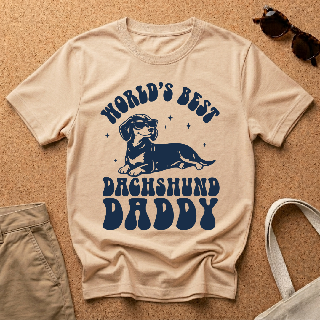World's Best Dachshund Dad T-Shirt