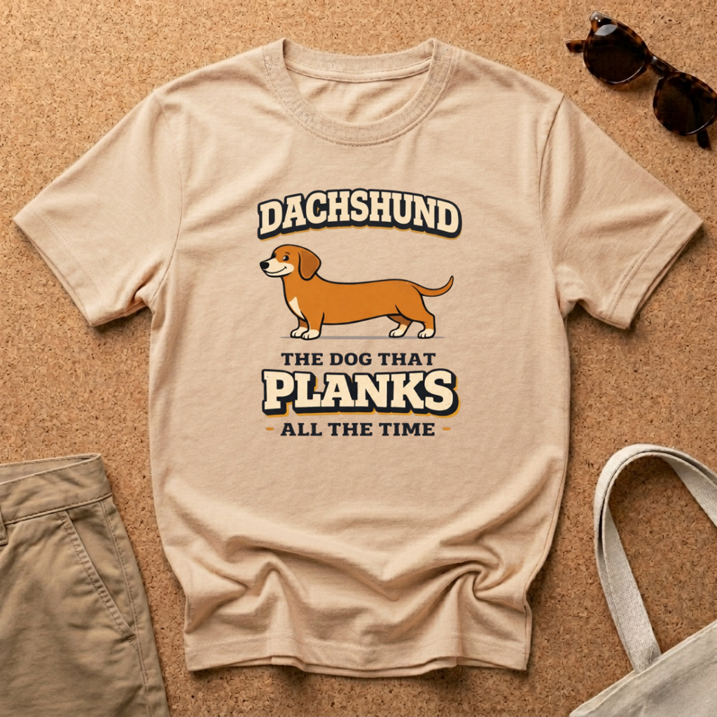 Dachshund Planks T-Shirt