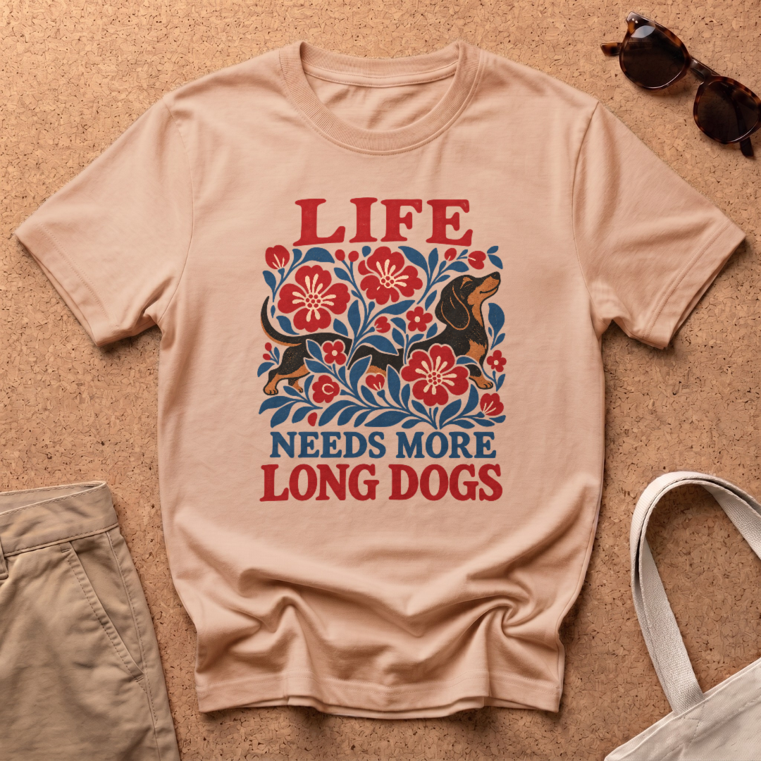 Life Long Dogs T-Shirt - Natural
