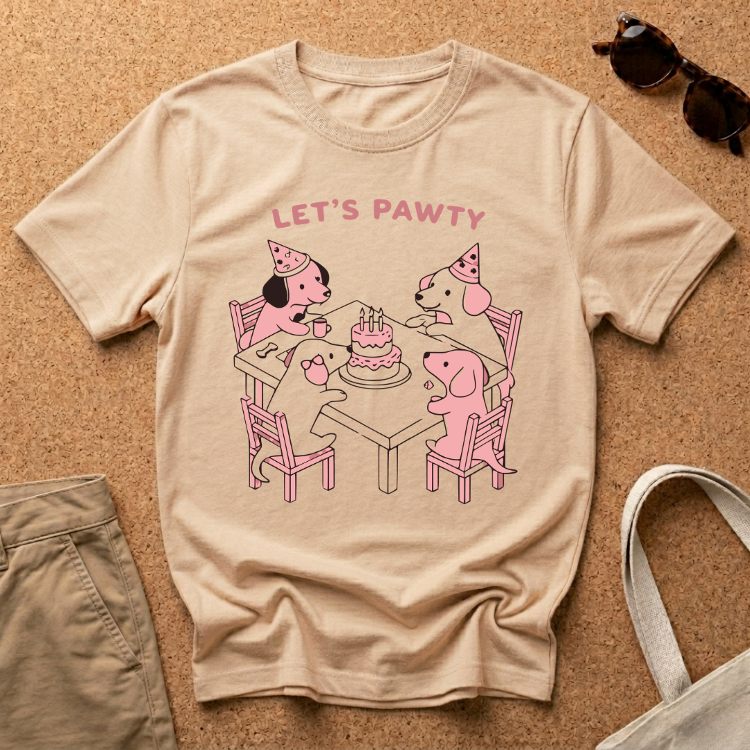 Let's Pawty T-Shirt