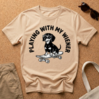 Playing With My Wiener Skater T-Shirt
