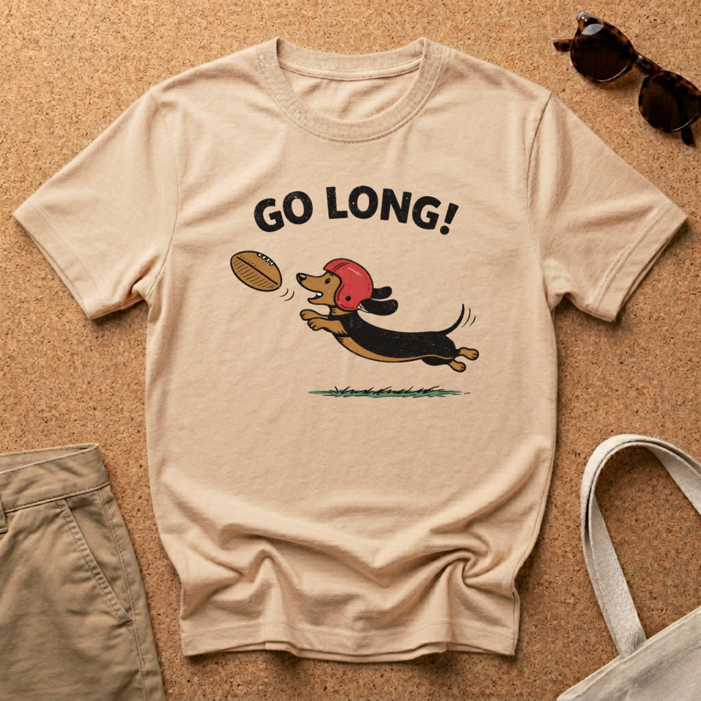 Go Long! Cartoon T-Shirt