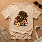 Flower Dachshund T-Shirt