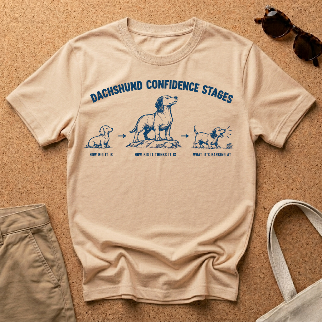 Dachshund Confidence Stages T-Shirt