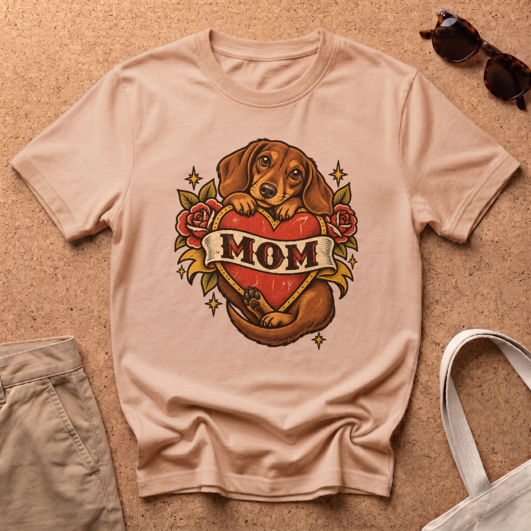 Mom Tattoo T-Shirt - Natural