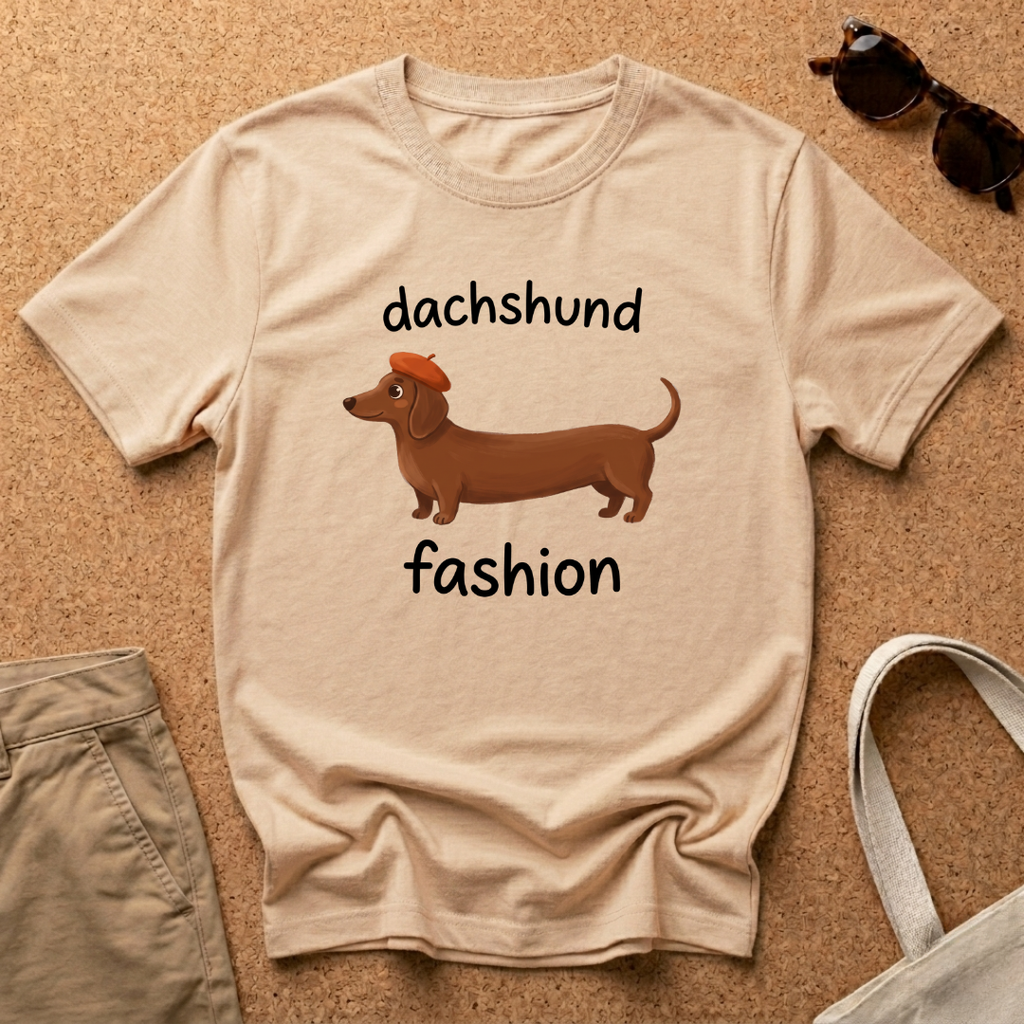 Dachshund Fashion Hat T-Shirt