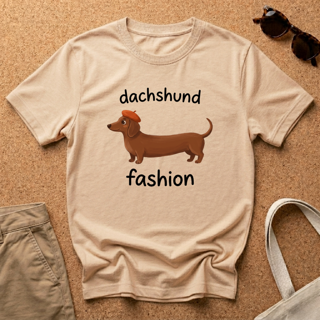 Dachshund Fashion Hat T-Shirt