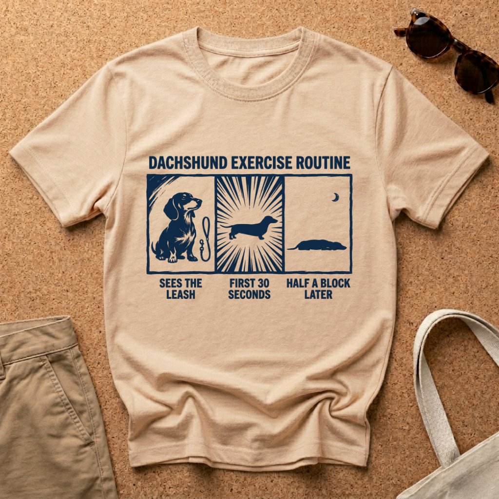 Dachshund Routine Strip T-Shirt