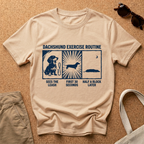 Dachshund Routine Strip T-Shirt