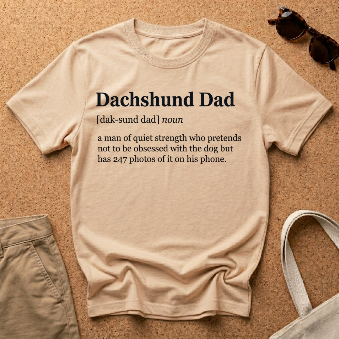 Dachshund Dad Translation T-Shirt