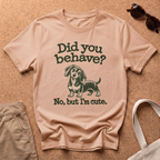 Did You Behave T-Shirt - Natural