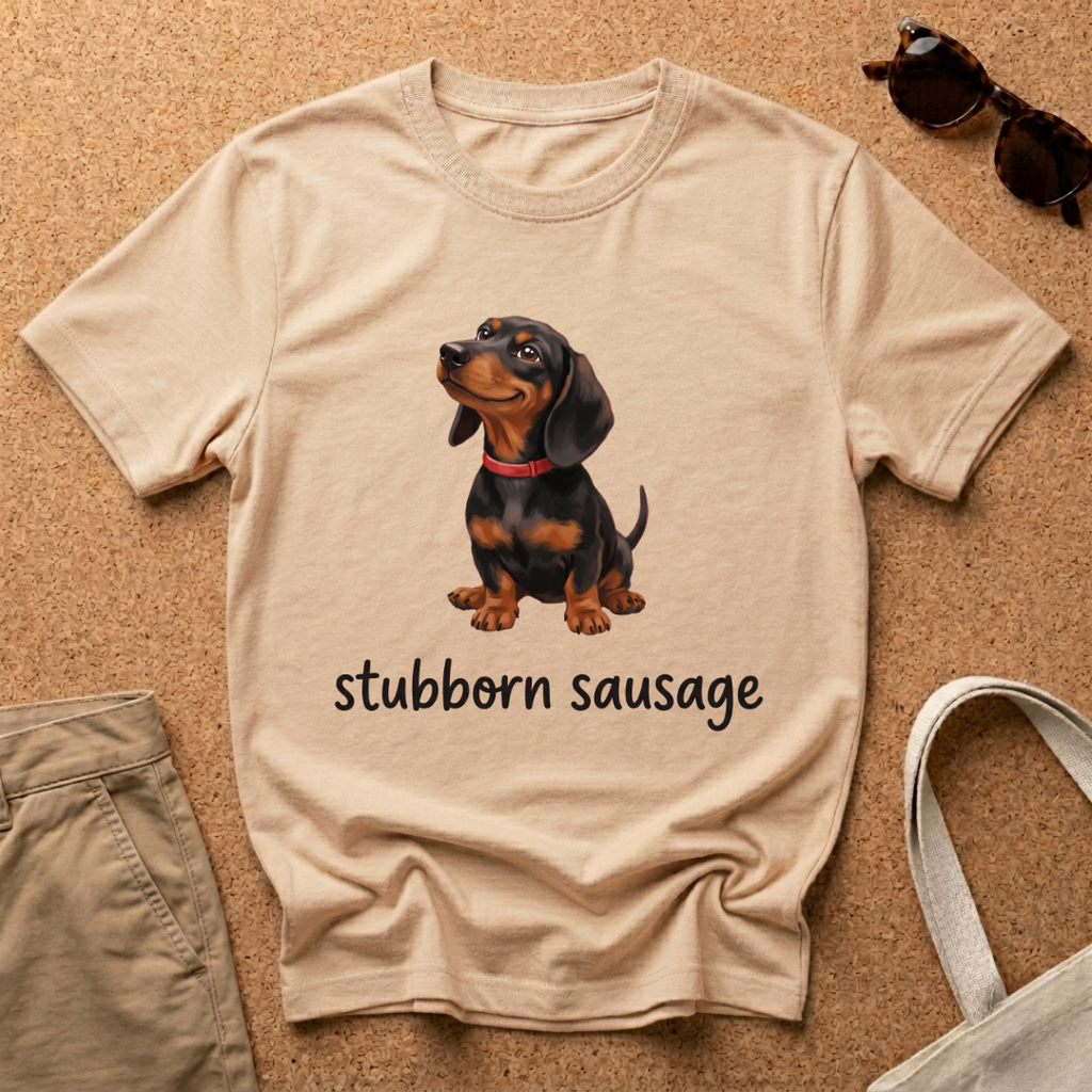 Stubborn Sausage Smirk T-Shirt