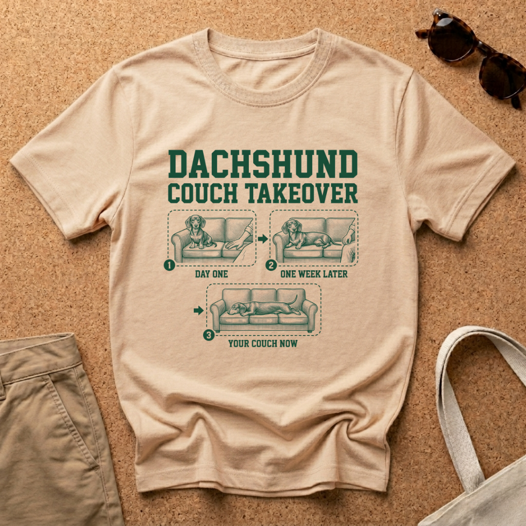 Dachshund Couch Takeover T-Shirt