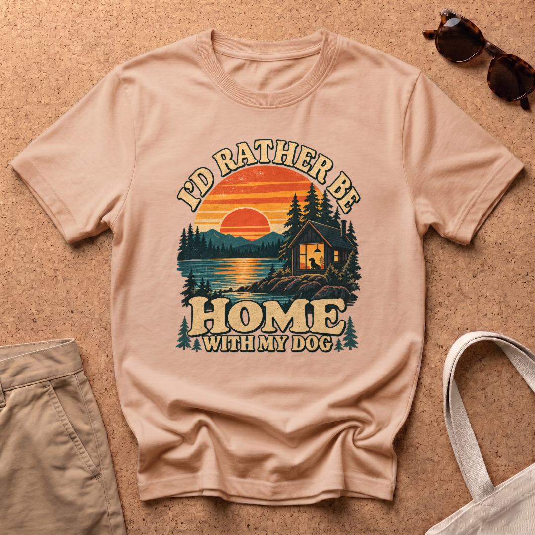 Rather Be Home T-Shirt - Natural