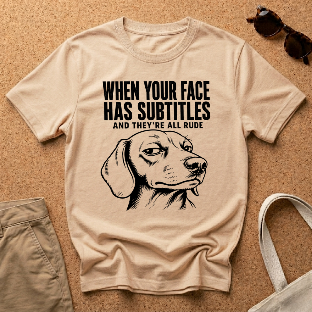 Subtitles Face T-Shirt
