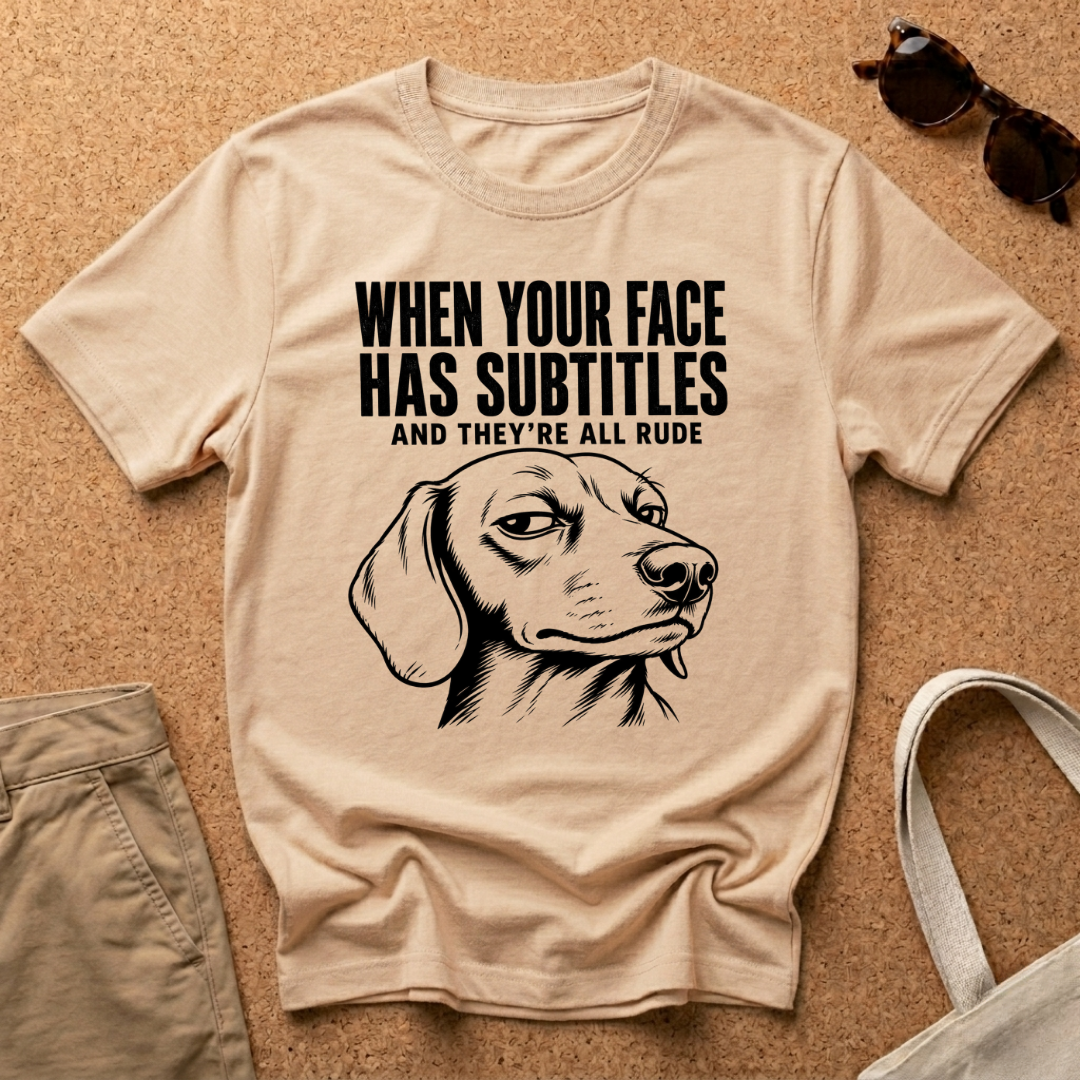 Subtitles Face T-Shirt