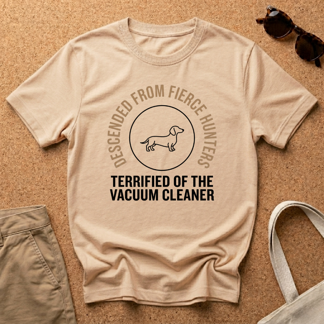 Terrified of the Vacuum Cleaner T-Shirt