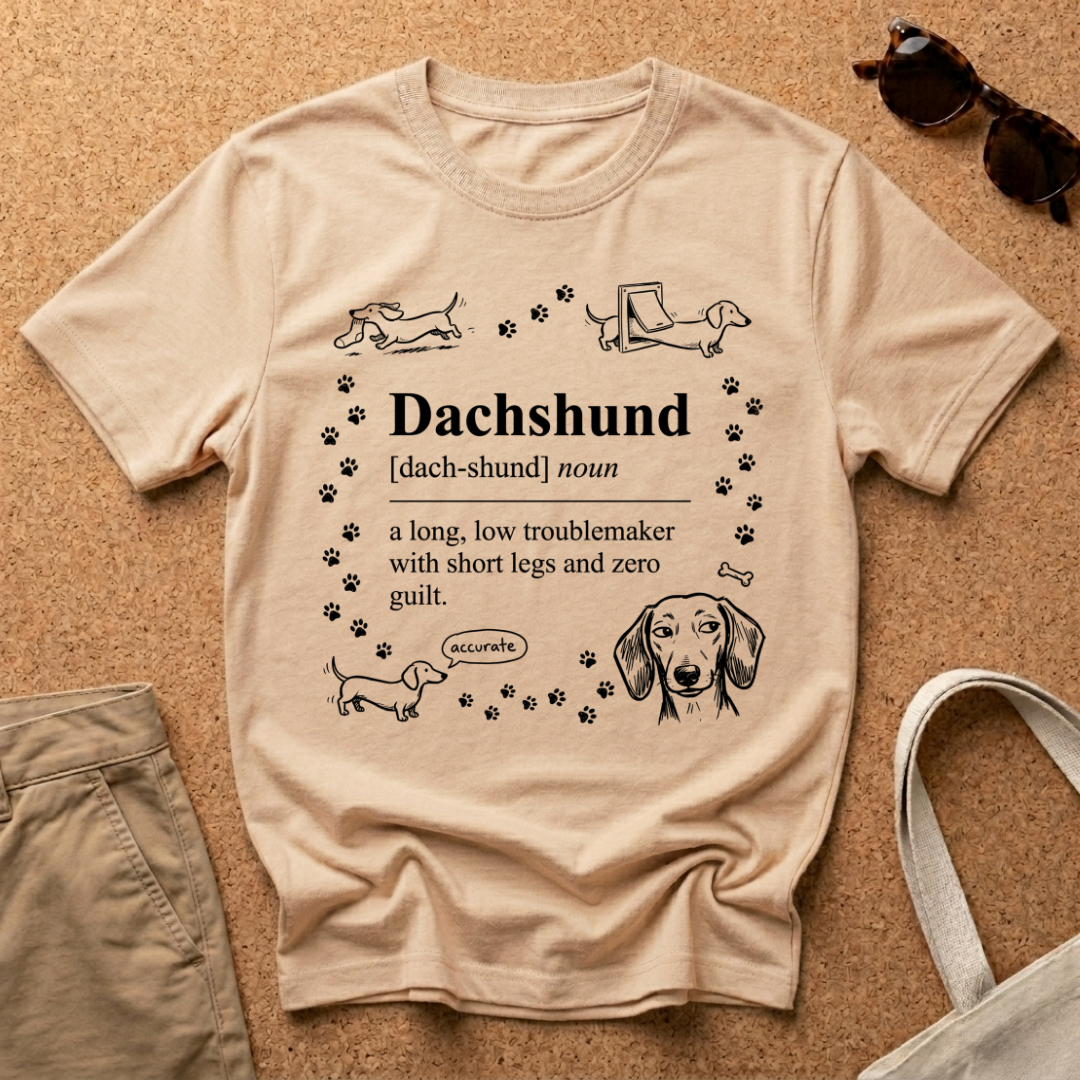 Dachshund Troublemaker Cute T-Shirt