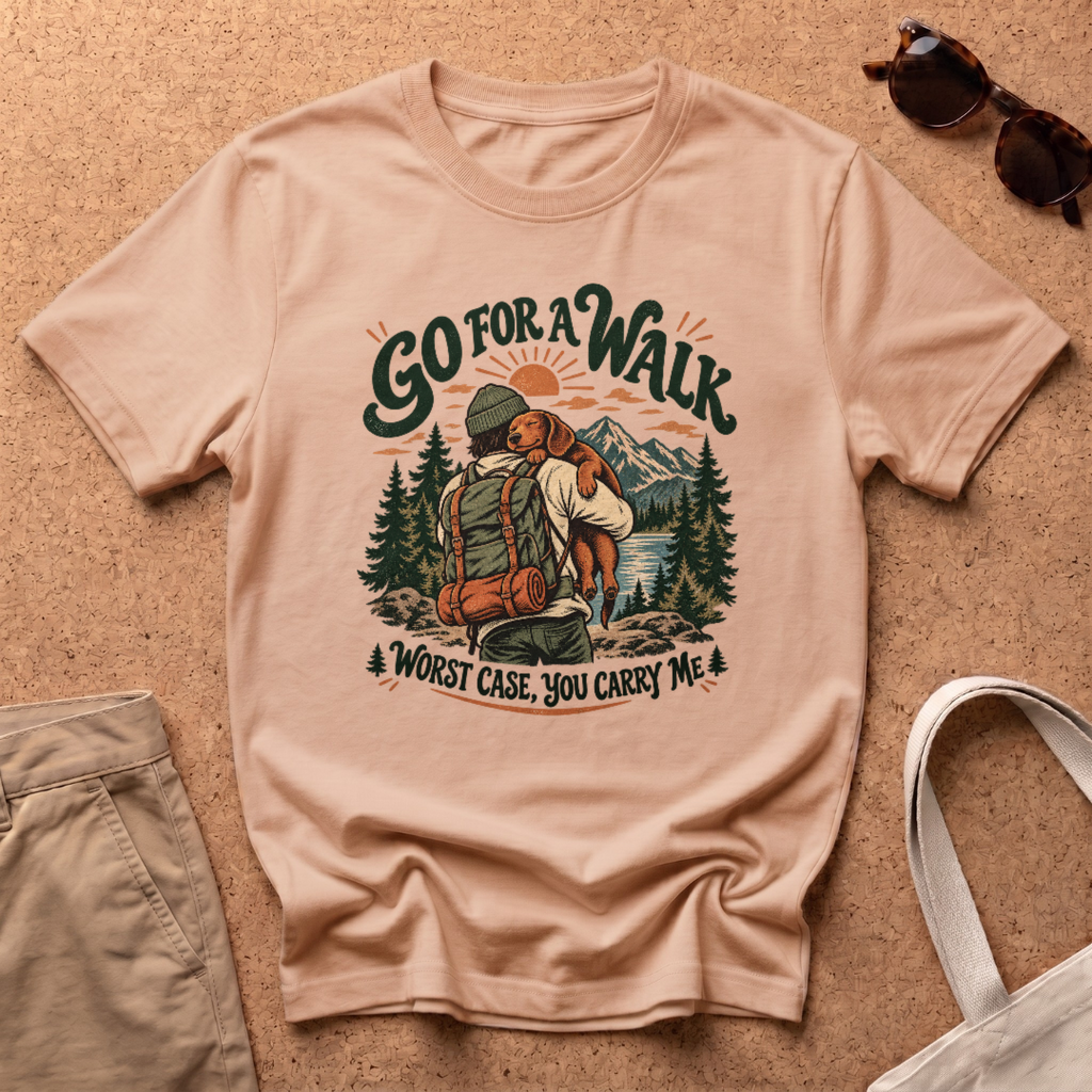 Go For Walk T-Shirt - Natural
