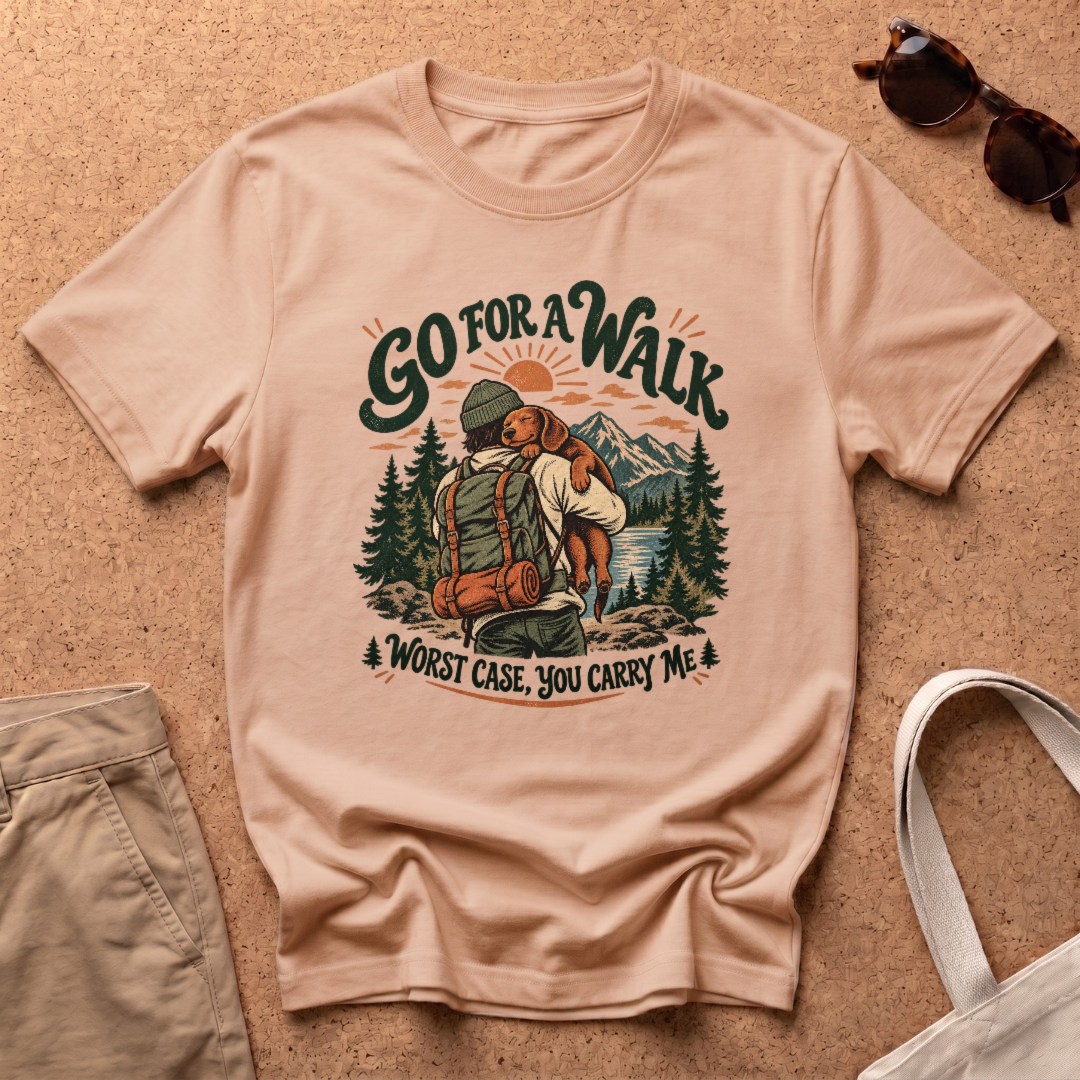 Go For Walk T-Shirt - Natural