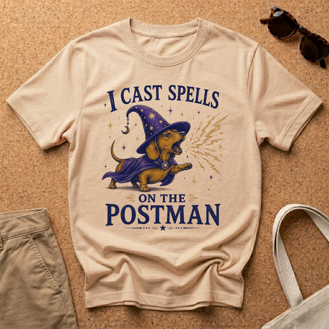 I Cast Spells on the Postman T-Shirt
