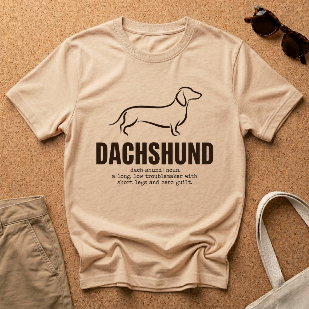 Dachshund Paint Brush T-Shirt