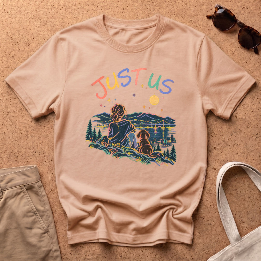 Just Us Two T-Shirt - Natural