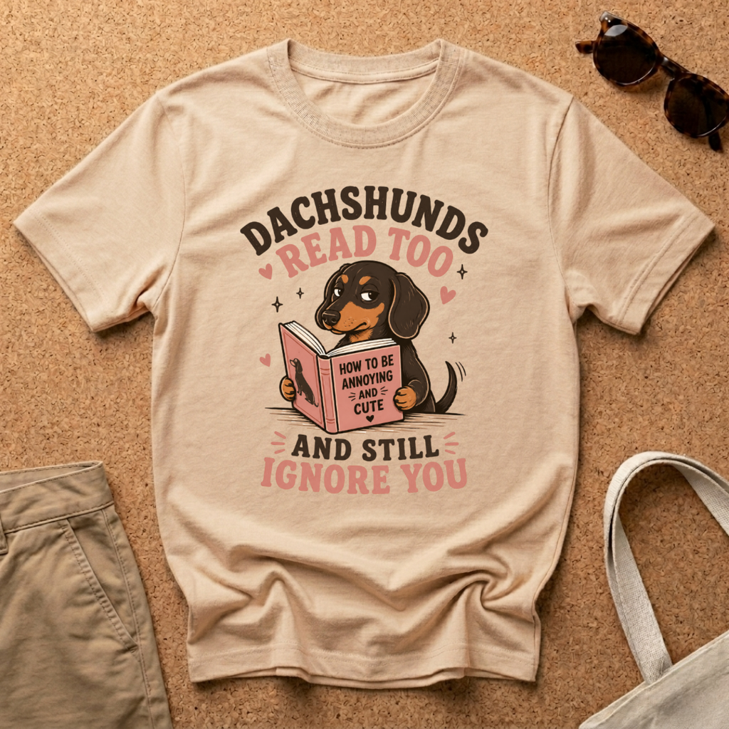 Dachshunds Read Too T-Shirt
