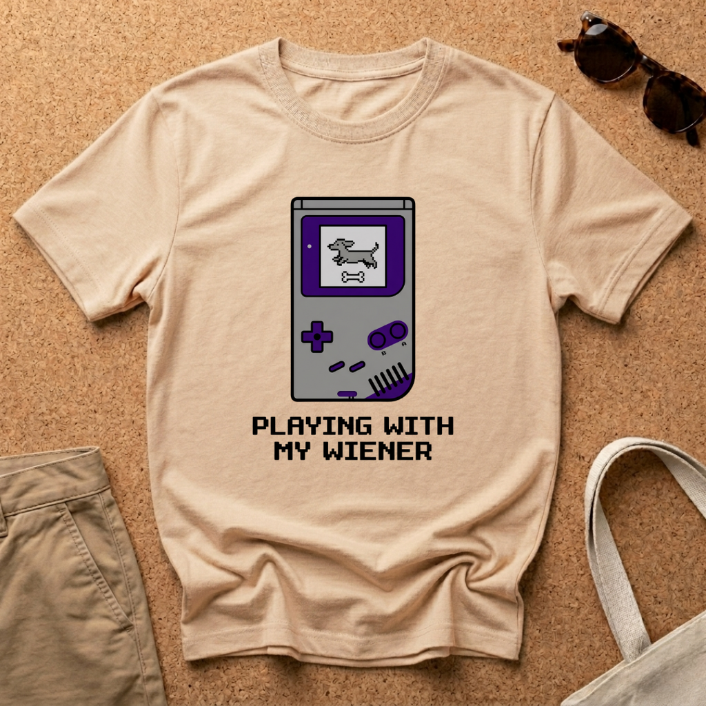 Playing With My Wiener Game T-Shirt