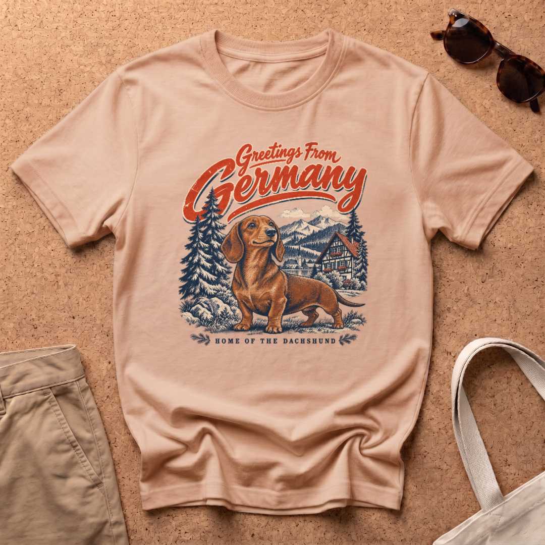 Greetings Germany T-Shirt - Natural