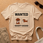 Wanted Naughty Sausage T-Shirt