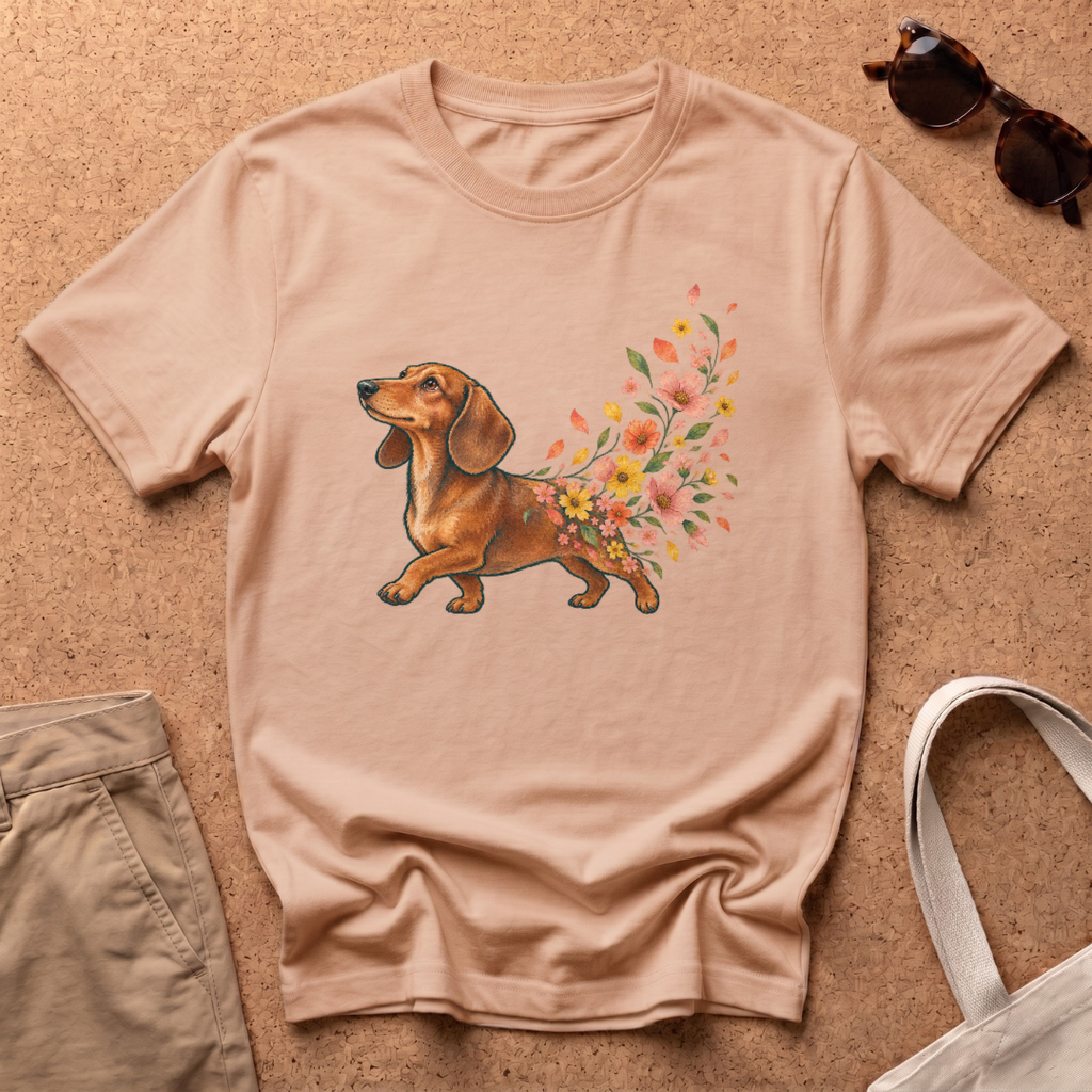 Floral Bloom T-Shirt - Natural