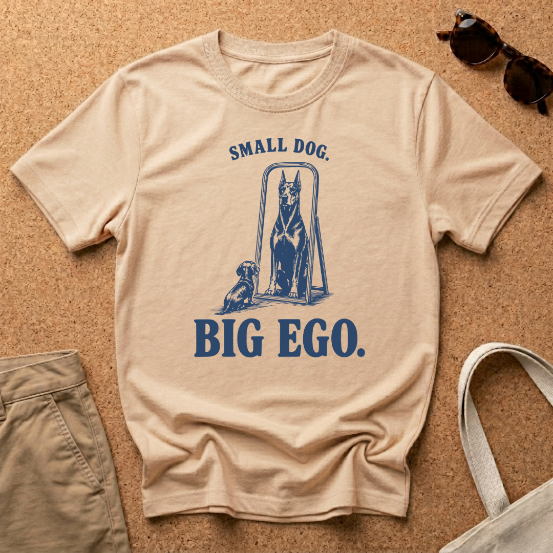 Small Dog. Big Ego. T-Shirt