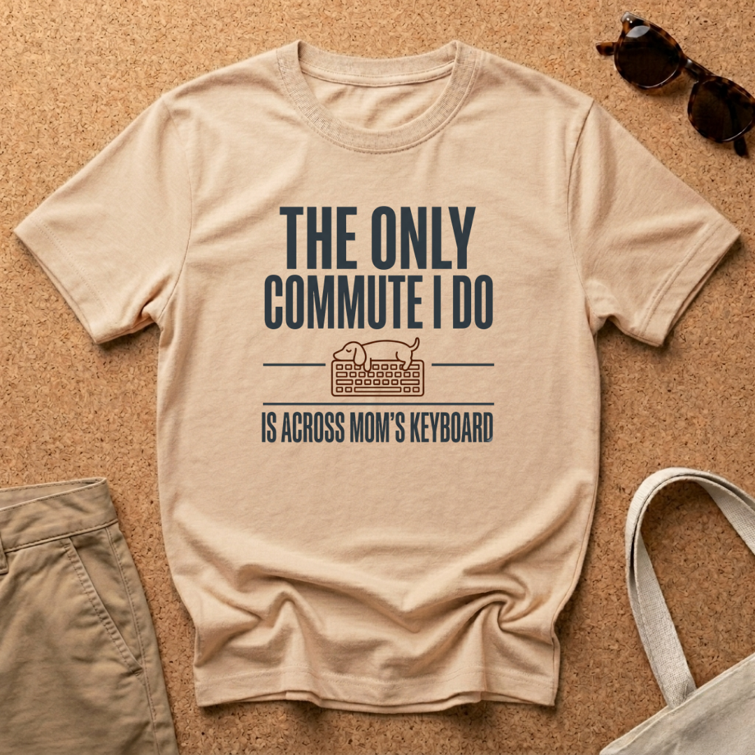 Across Mom's Keyboard T-Shirt