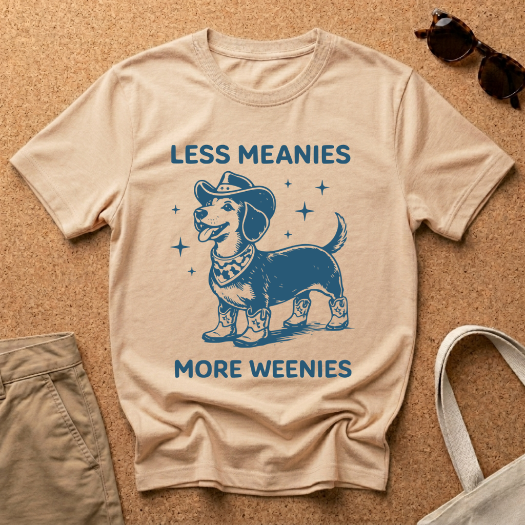 Less Meanies , More Weenies Dog T-Shirt
