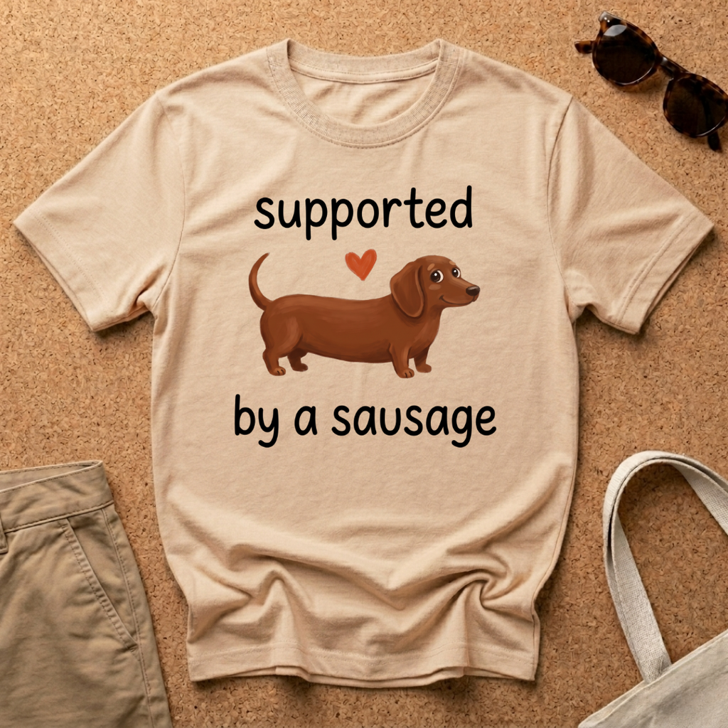 Supported Sausage Heart T-Shirt