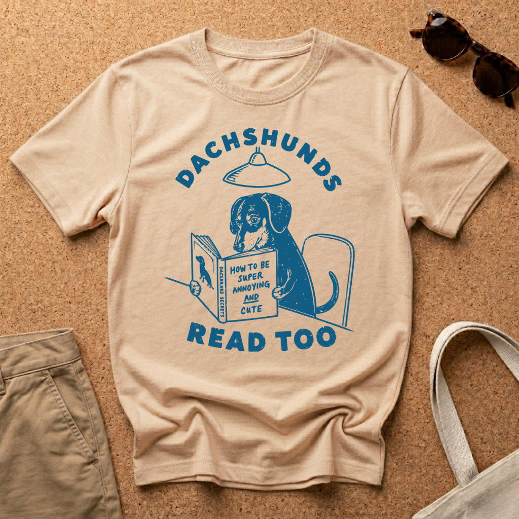 Dachshunds Read Too T-Shirt