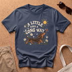 Long Way Dachshund T-Shirt - Navy