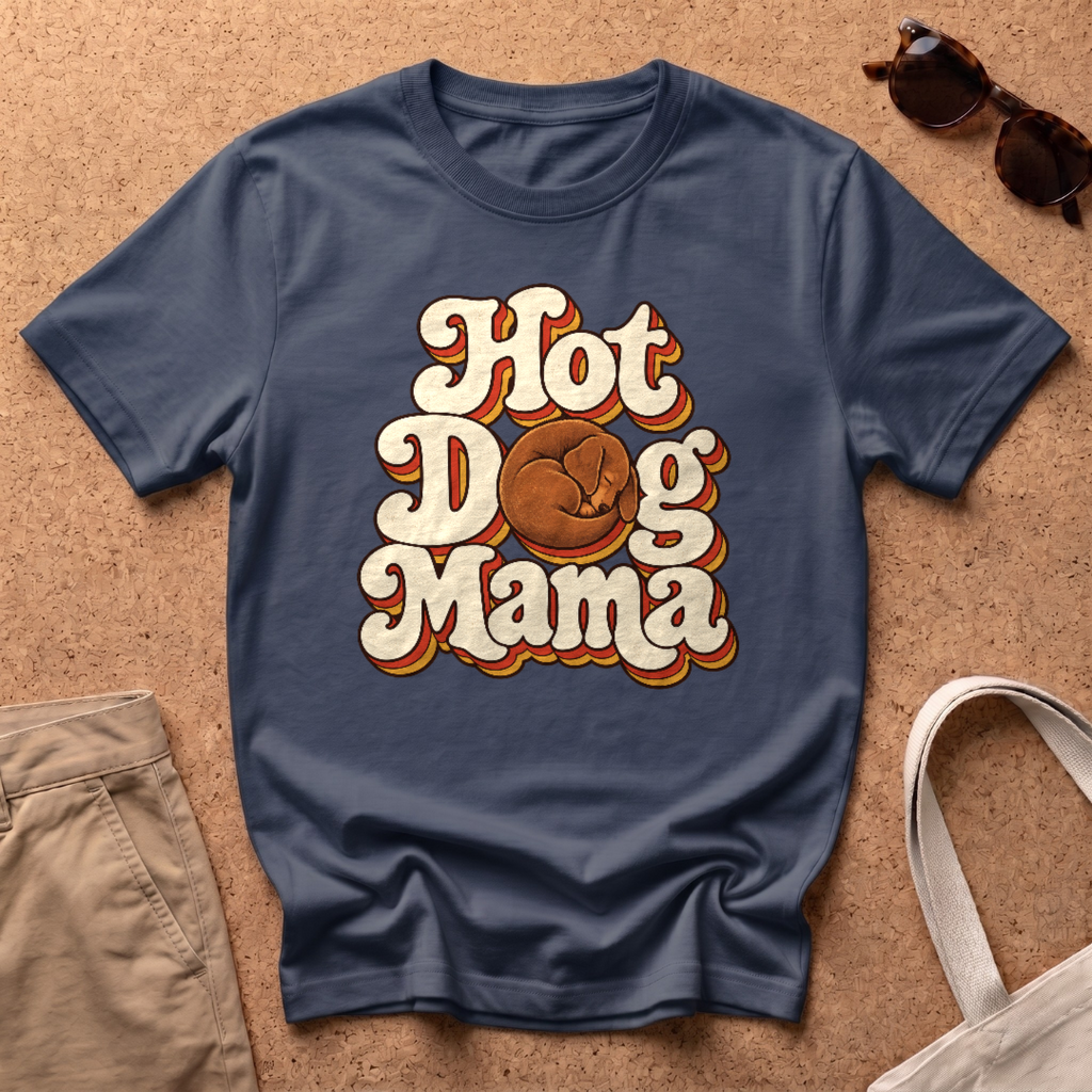 Hot Dog Mama T-Shirt - Navy