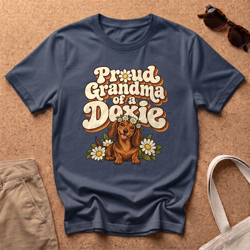 Proud Grandma T-Shirt - Navy